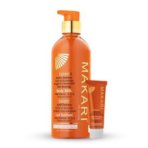 Makari Extreme Carrot Brightening Bundle - Toning Milk and Toning Face Cream